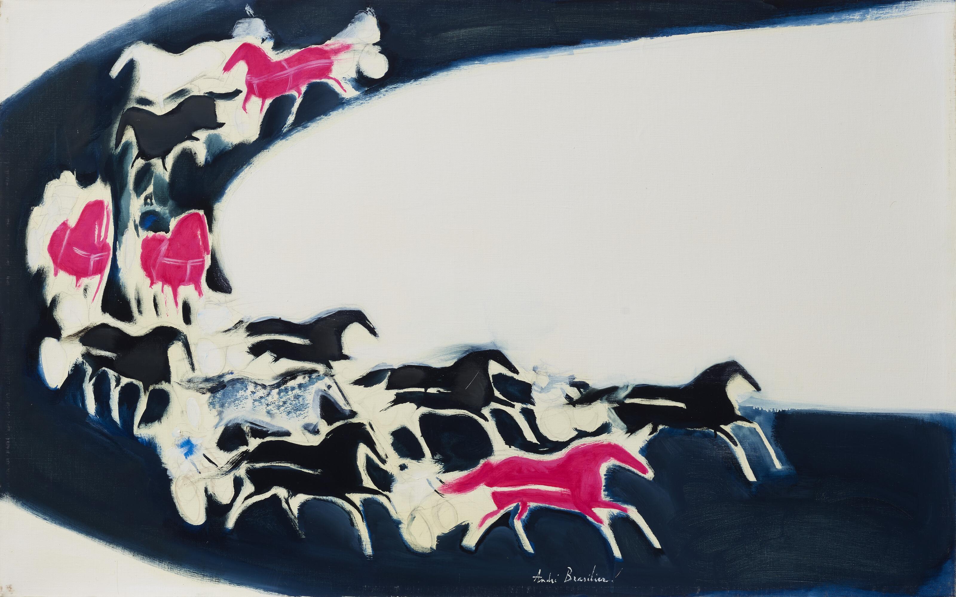 Andre Brasilier - Vincennes sous la neige