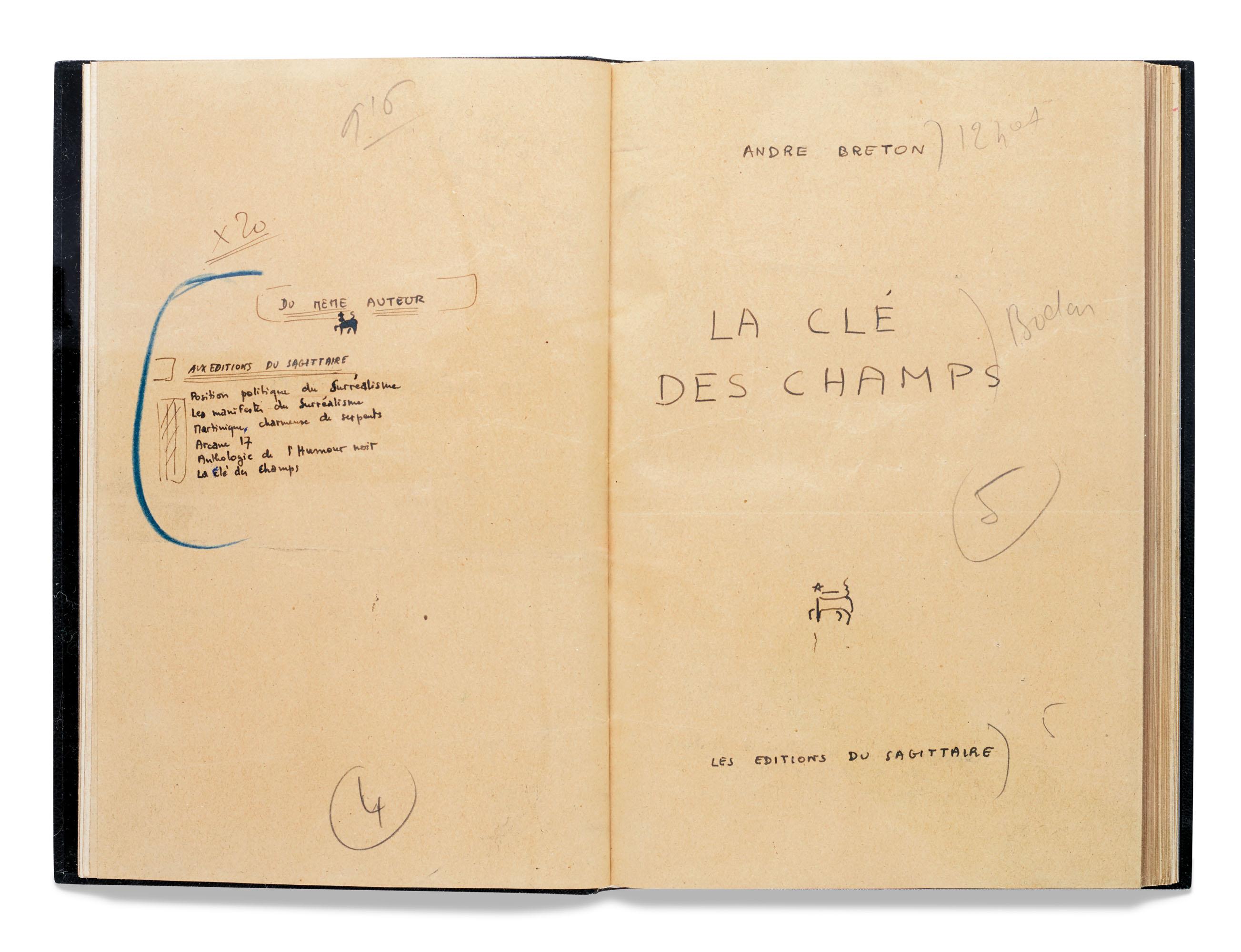 André Breton - Alphabet Spationnel. Ou Les Sept Phases Érosglyphiques