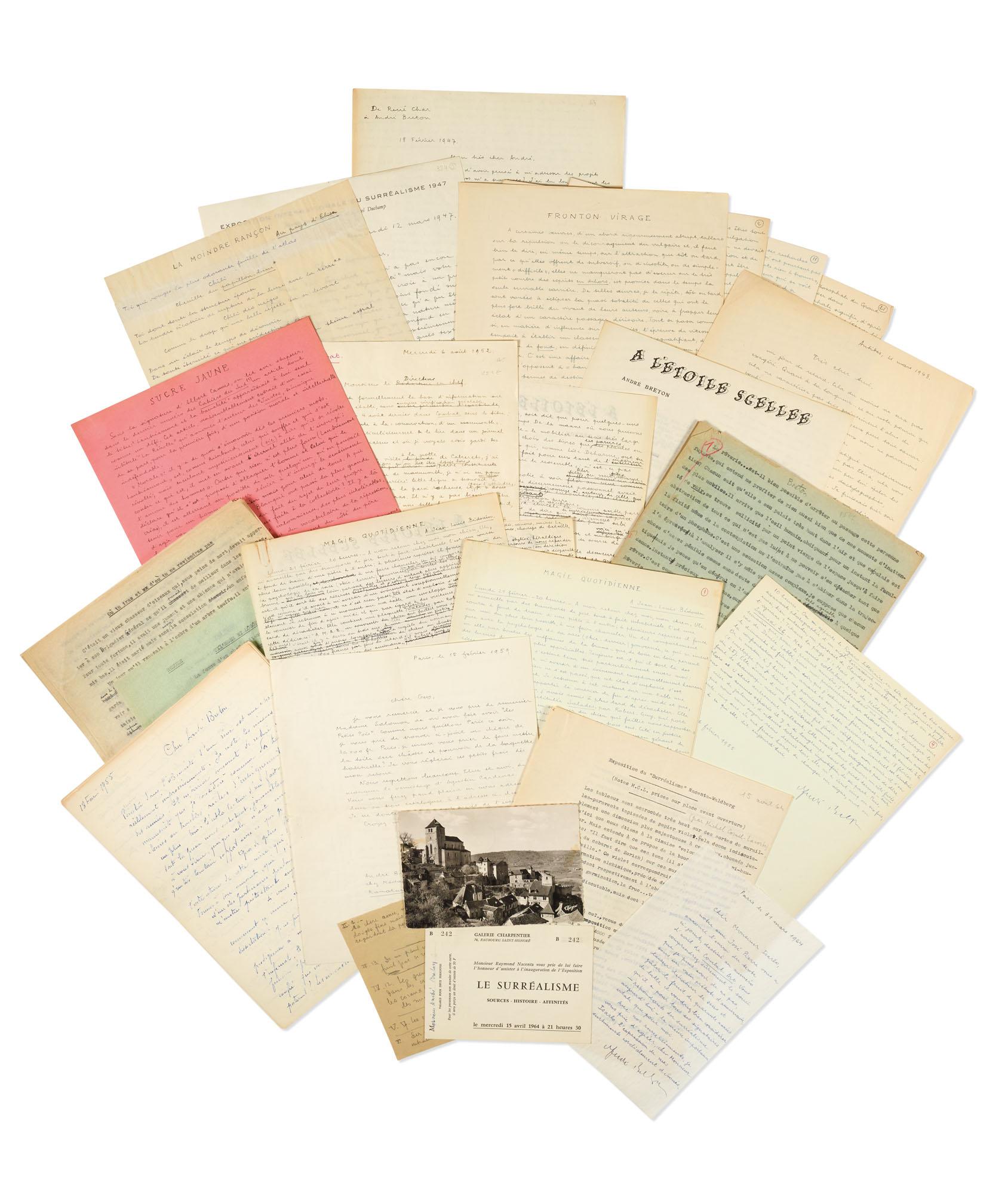 André Breton - Manuscrits Autographes : Textes Et Lettres