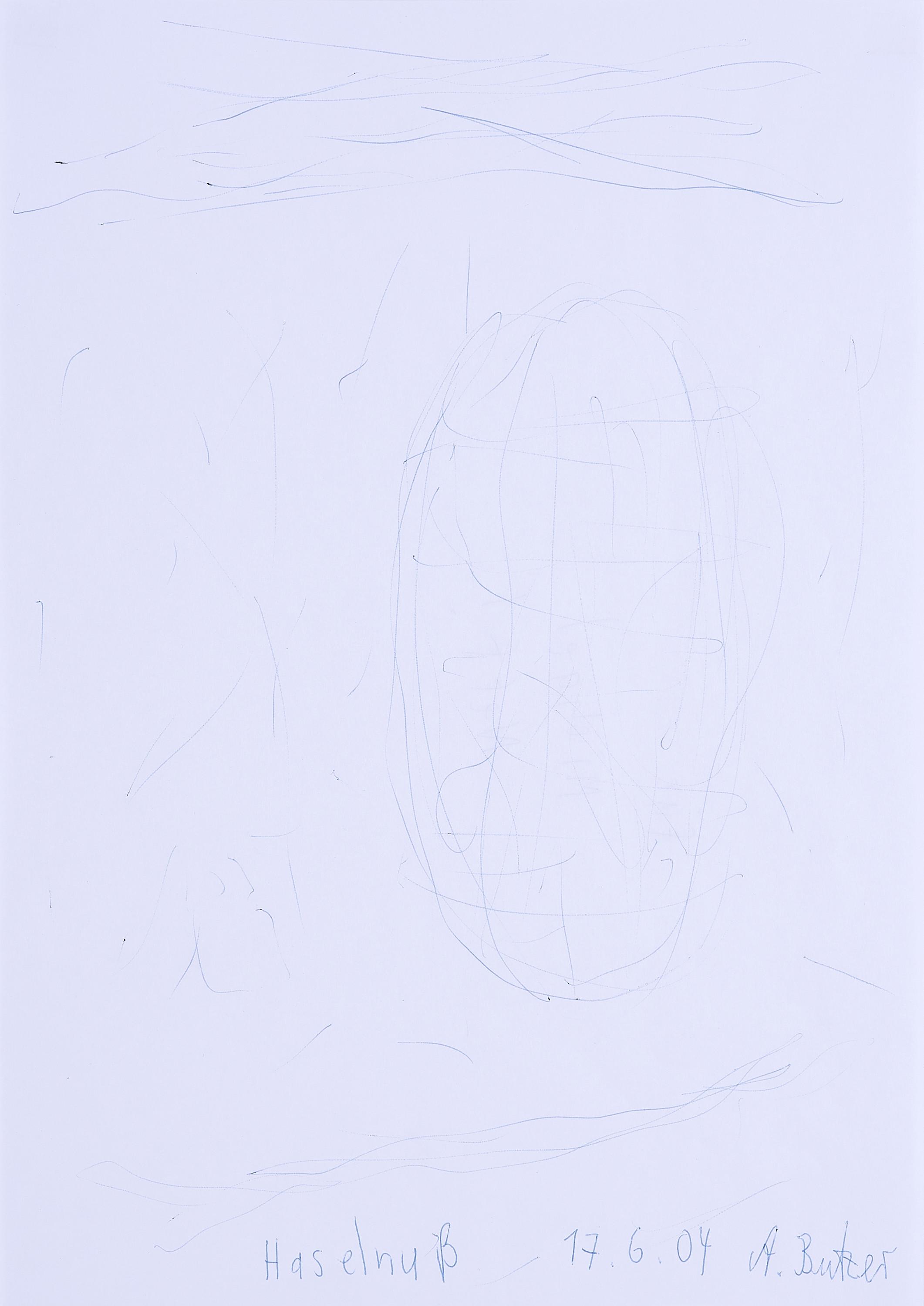 André Butzer - Ohne Titel (Haselnuß).