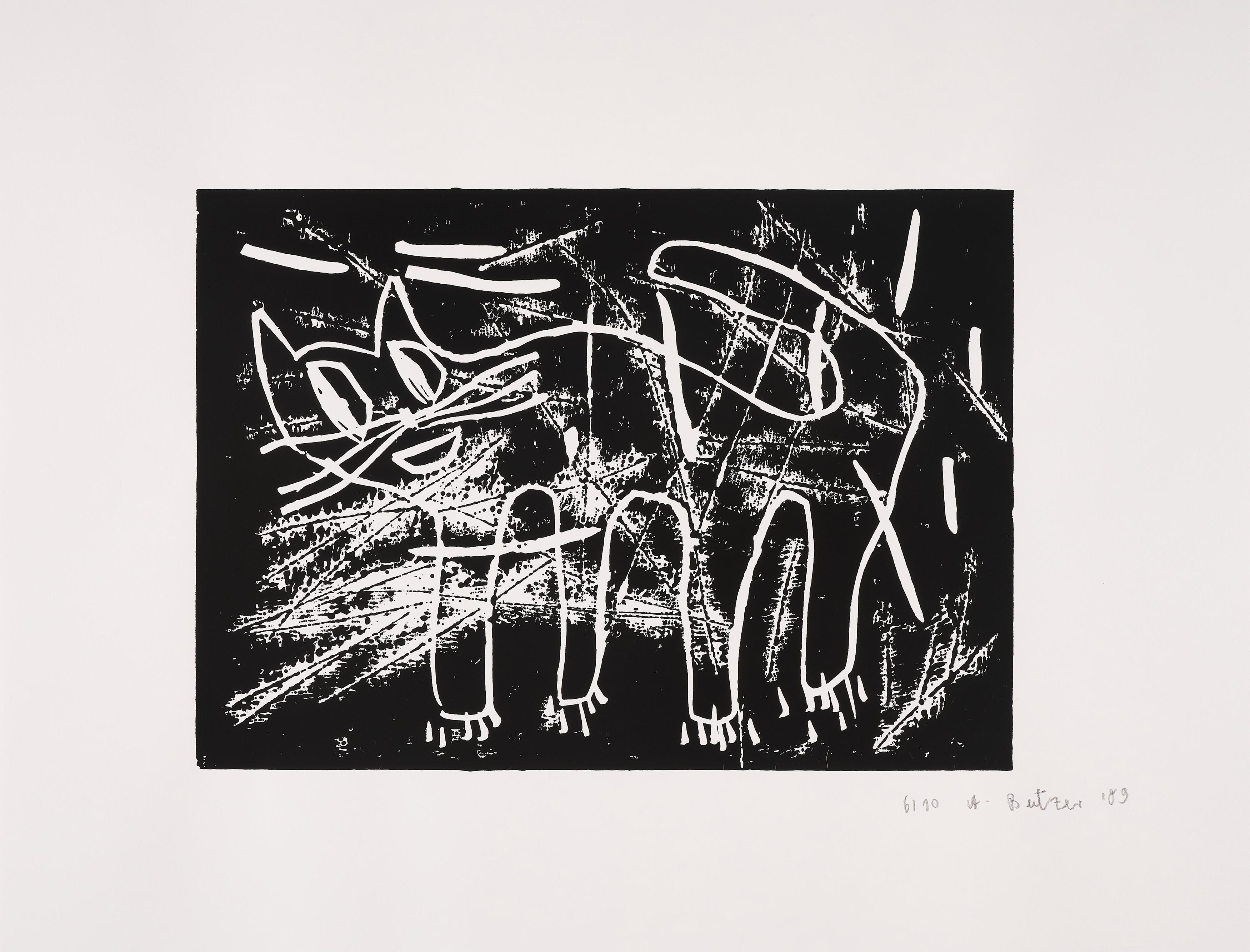 André Butzer - Ohne Titel (Katze).