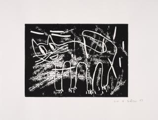 André Butzer - Ohne Titel (Katze).