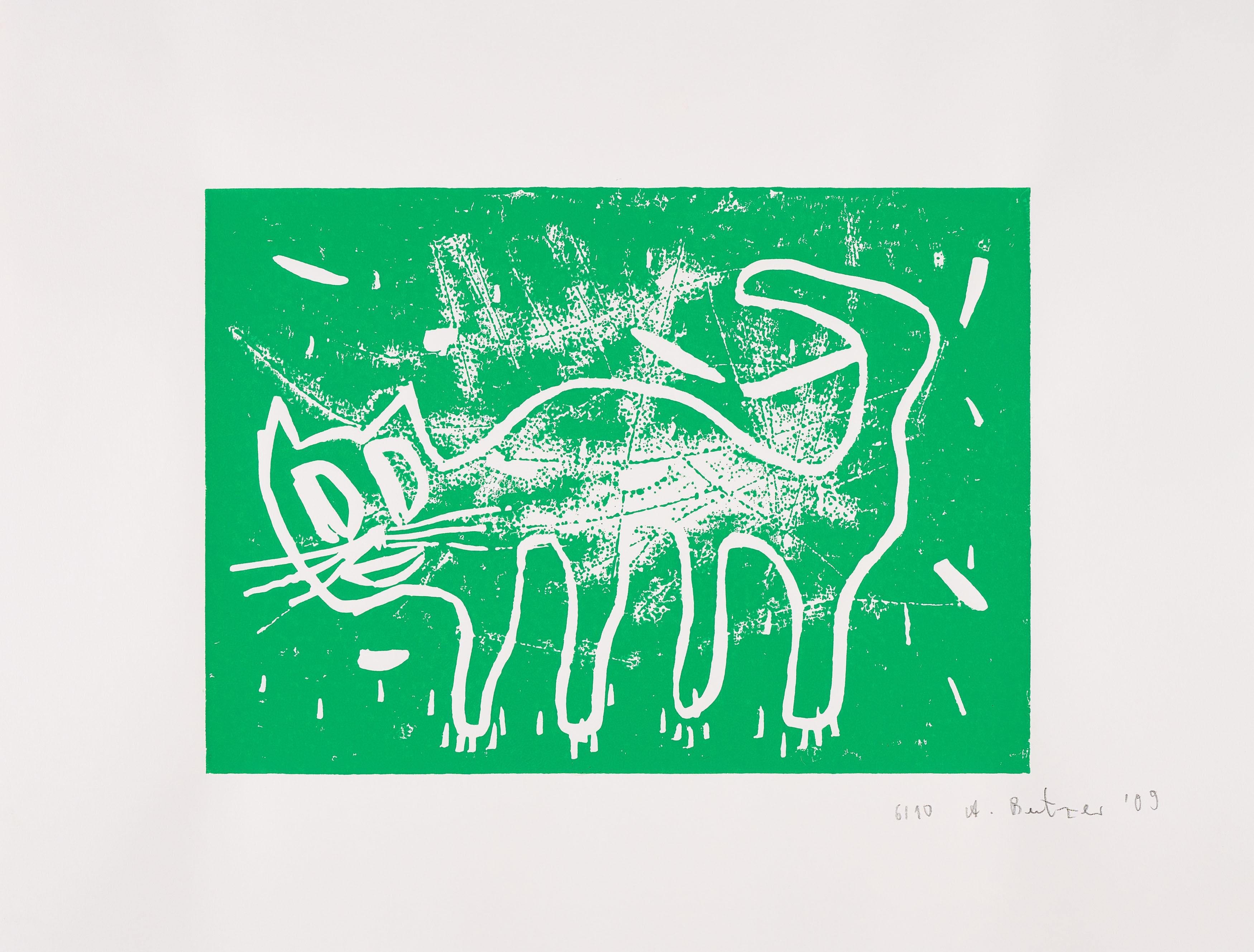 André Butzer - Ohne Titel (Katze).