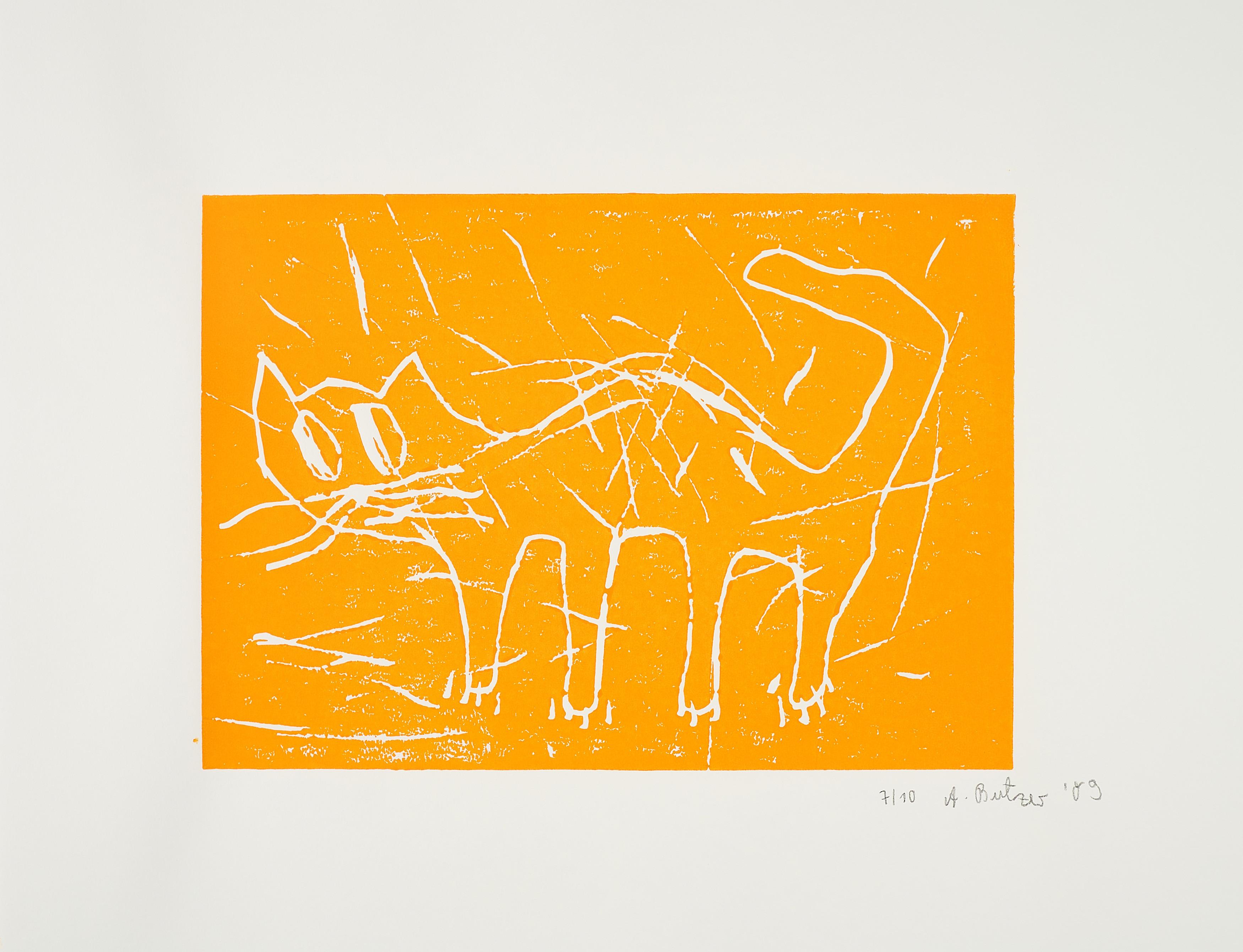André Butzer - Ohne Titel (Katze).