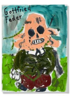André Butzer - Untitled (Gottfried Feder)