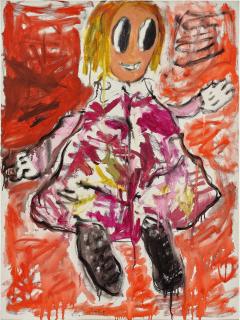 André Butzer - Untitled (Madchen, 27.4.05)