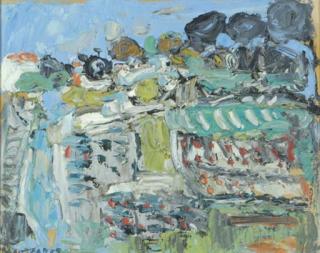 André Cottavoz - View of a town