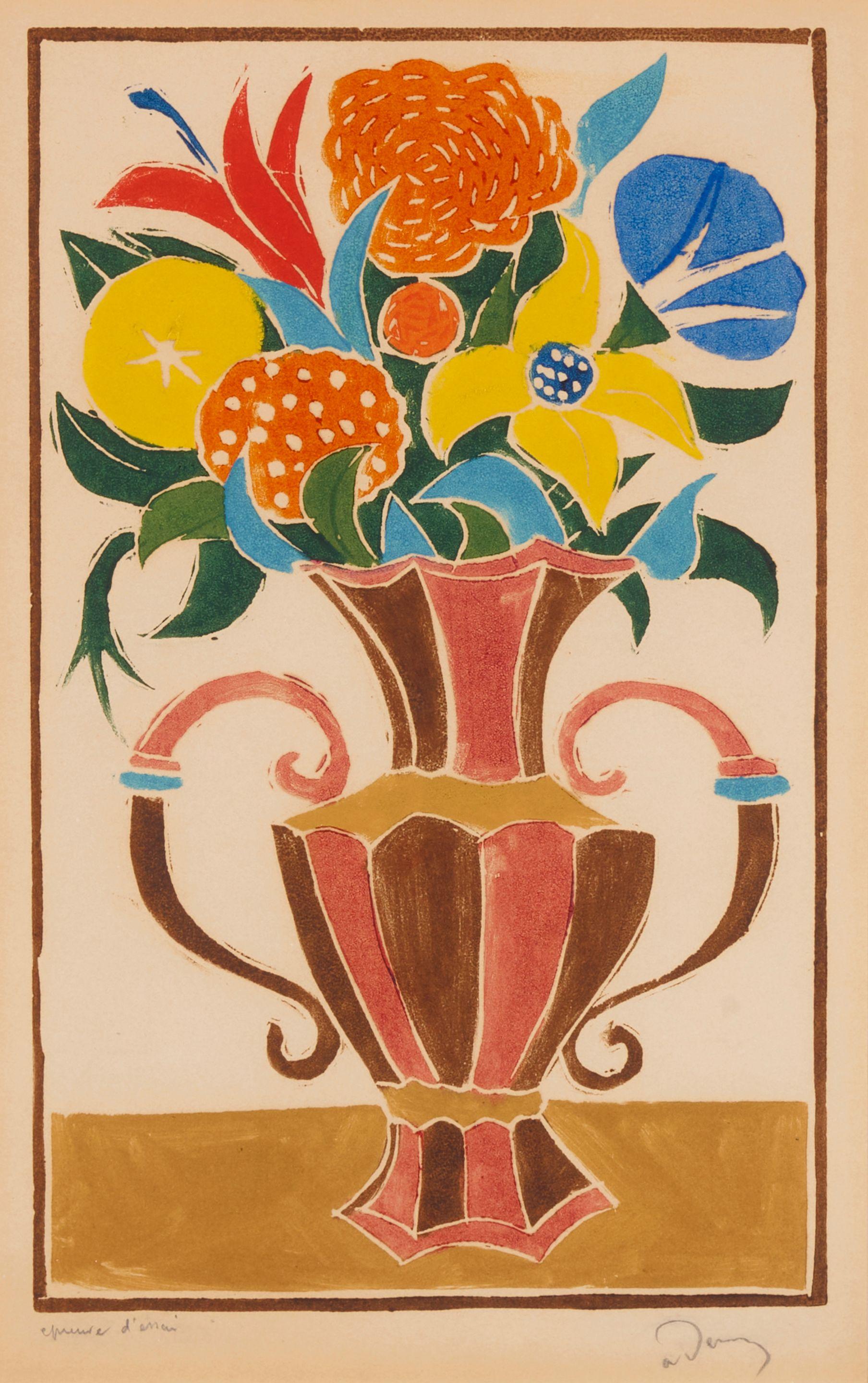André Derain - Bouquet de Fleurs dans un Vase