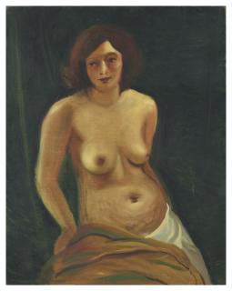 André Derain - Buste de femme assise aux seins nus