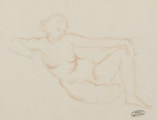 Andre Derain - Femme nue accoudée