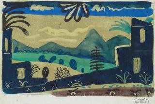 André Derain - Landscape in blue and green