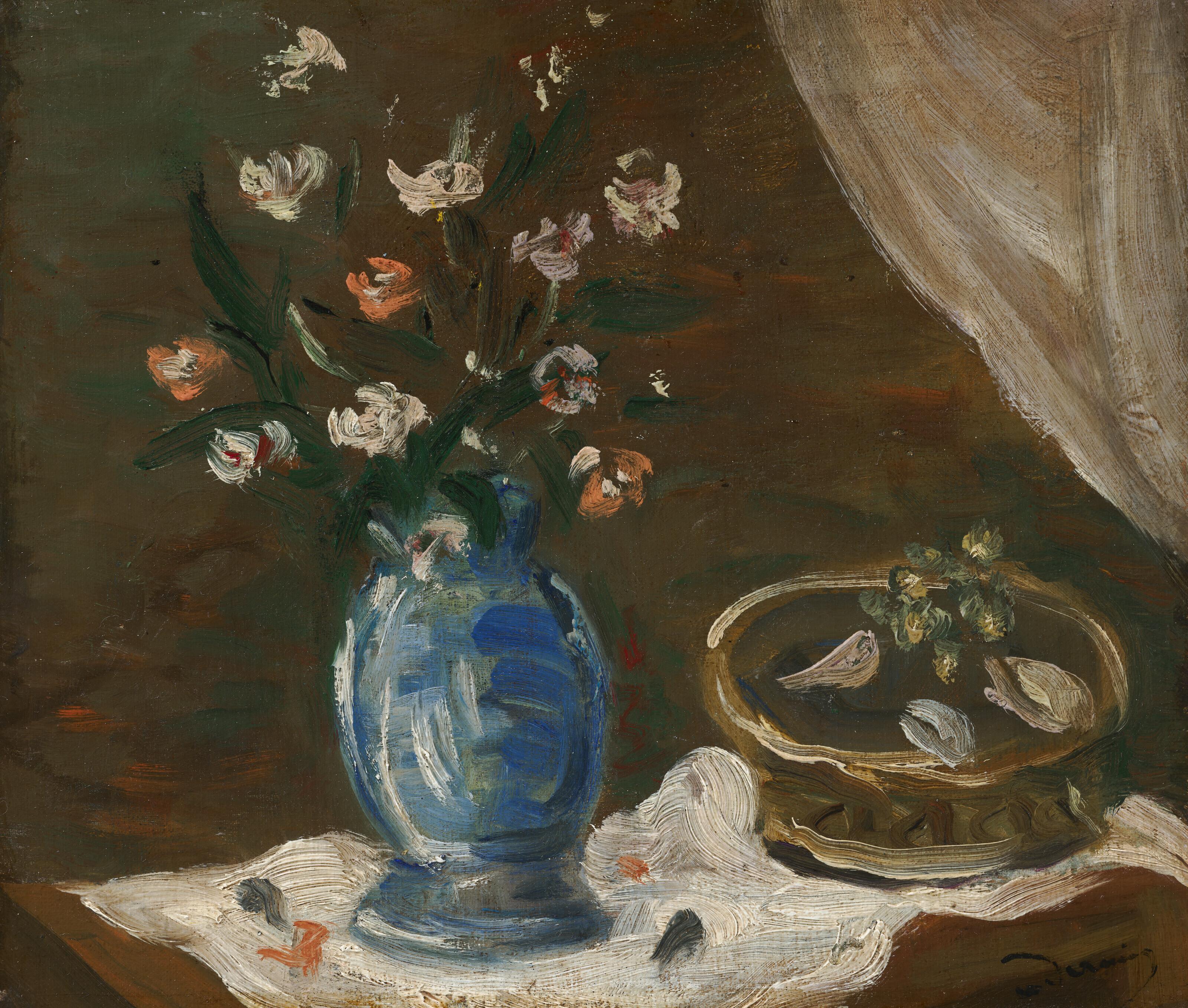 André Derain - Nature morte aux fleurs - Vase bleu
