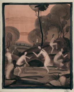 André Derain - Nymphes dans un paysage.