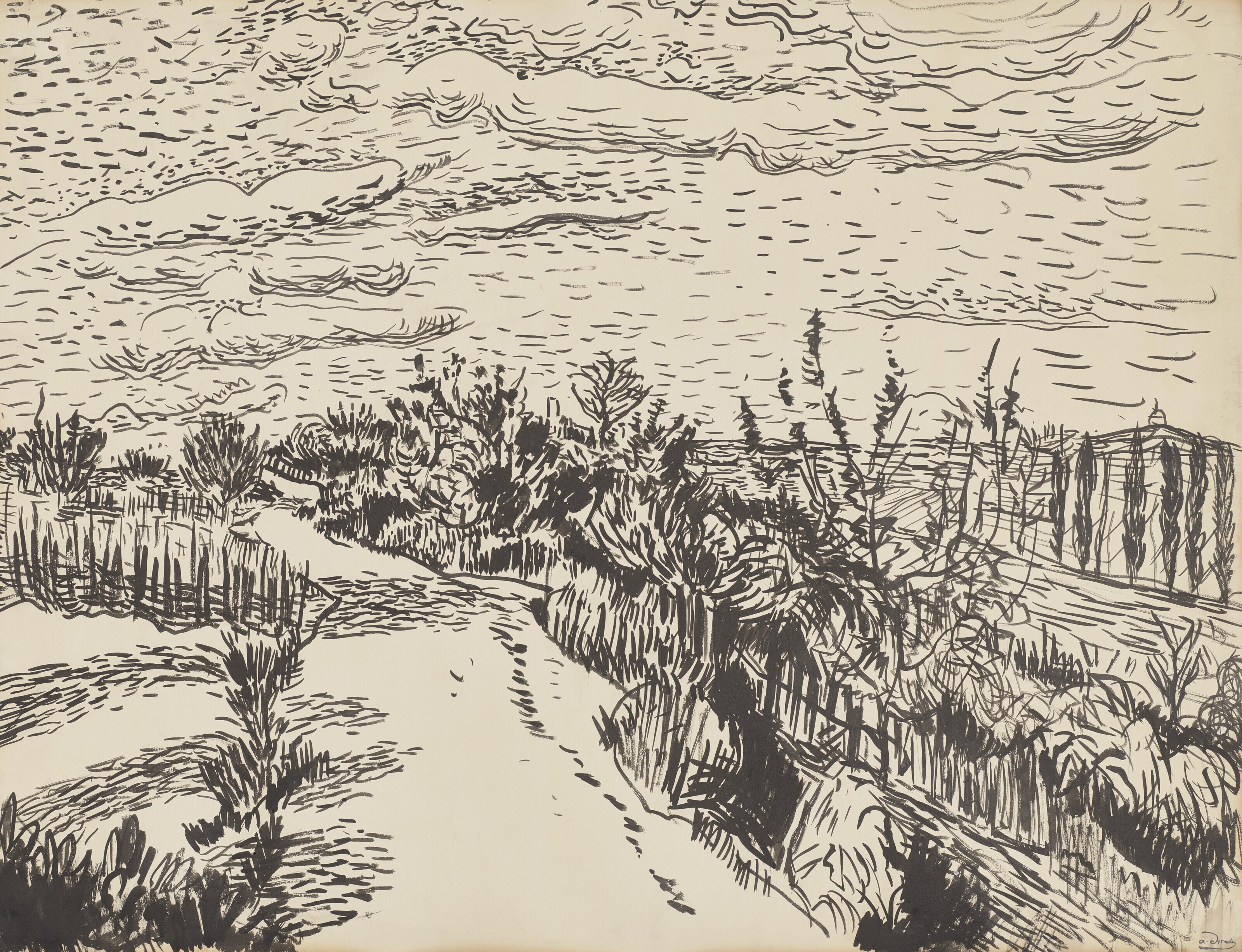 Andre Derain - Paysage près de Collioure