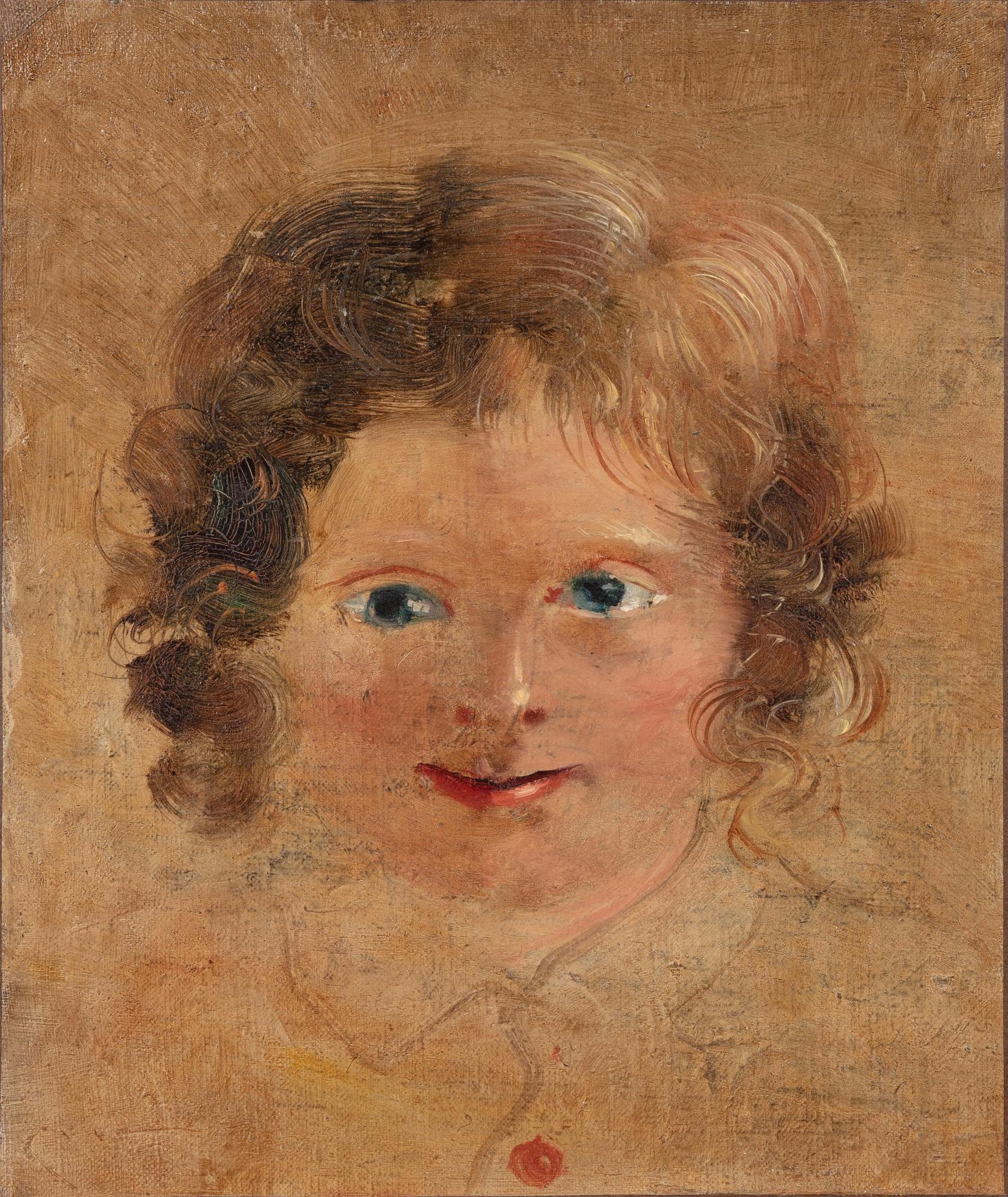 André Derain - Portrait de Boby sur fond jaune, gilet bouton rouge