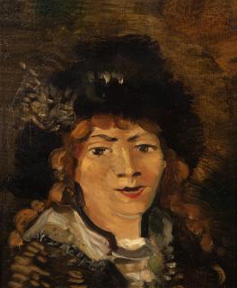 André Derain - Portrait de femme à la toque de fourrure
