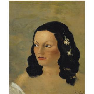 André Derain - Portrait De Jeune Femme