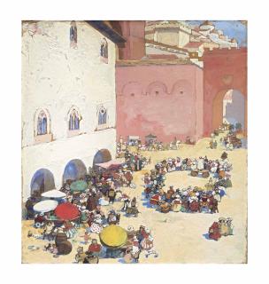 André Devambez - La place publique