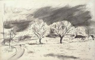 André Dunoyer de Segonzac - Arbres Au Bord de la Route