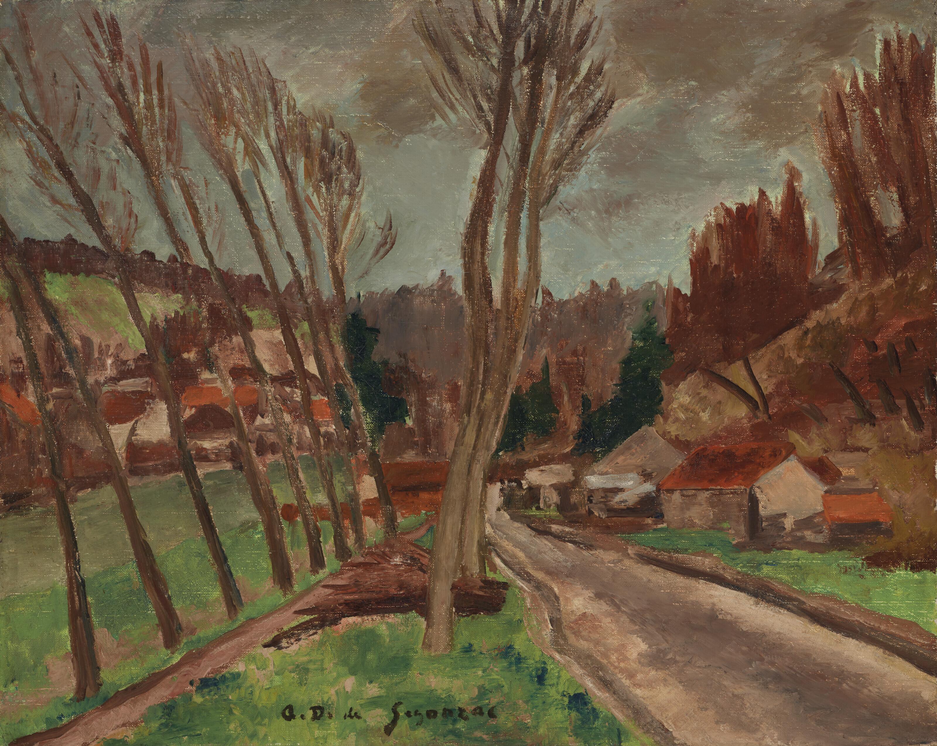 André Dunoyer De Segonzac - Crécy-la-Chapelle, la route de Voulangis