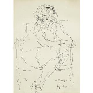 André Dunoyer De Segonzac - Femme Assise Dans Un Fauteuil