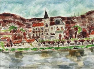 André Dunoyer De Segonzac - La basilique de Triehn