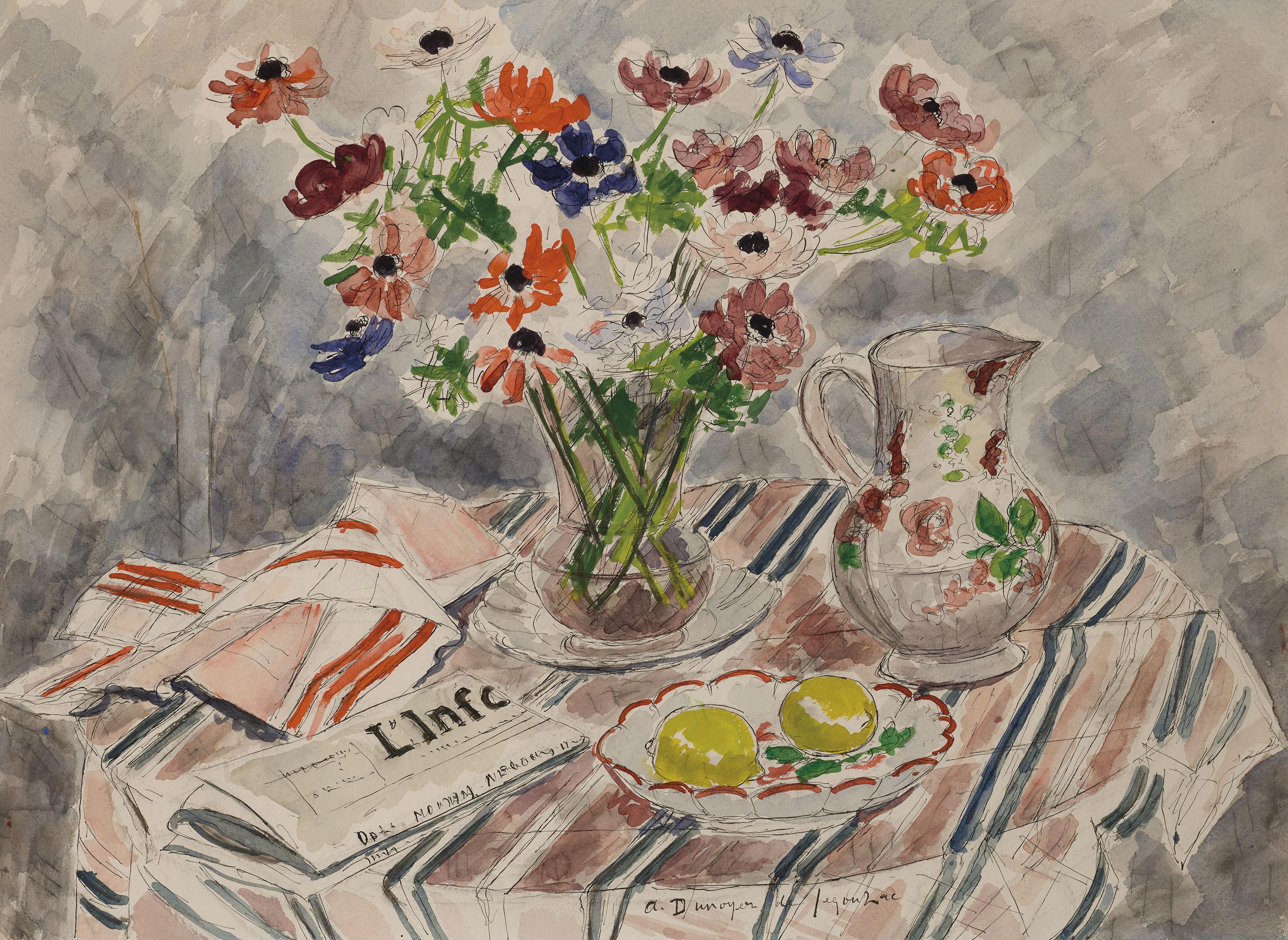 André Dunoyer De Segonzac - La Nappe