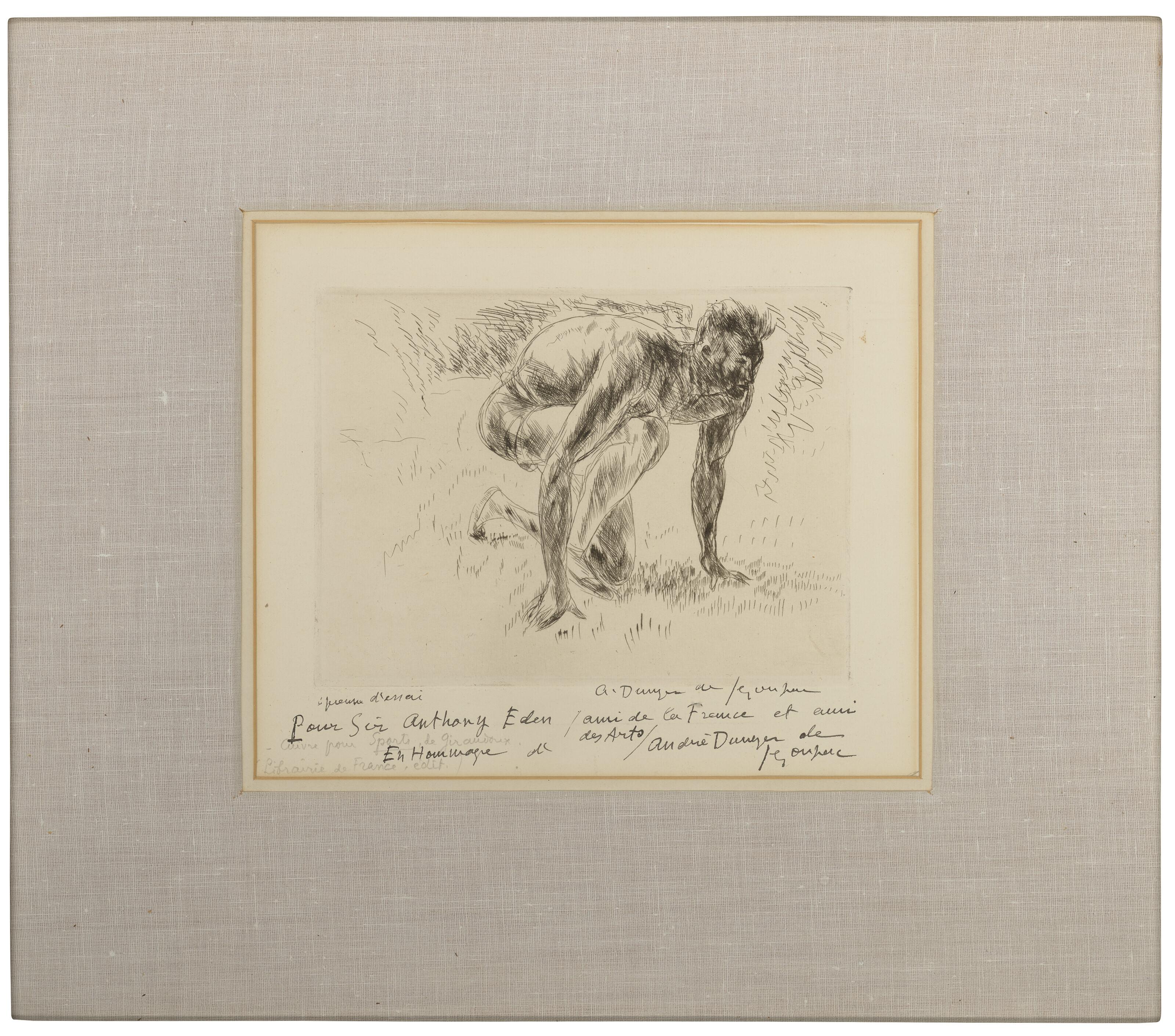 Andre Dunoyer De Segonzac - Le Coureur, From Sports De Giraudoux