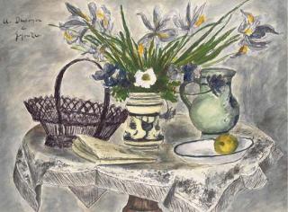 André Dunoyer de Segonzac - Le Guéridon Fleuri