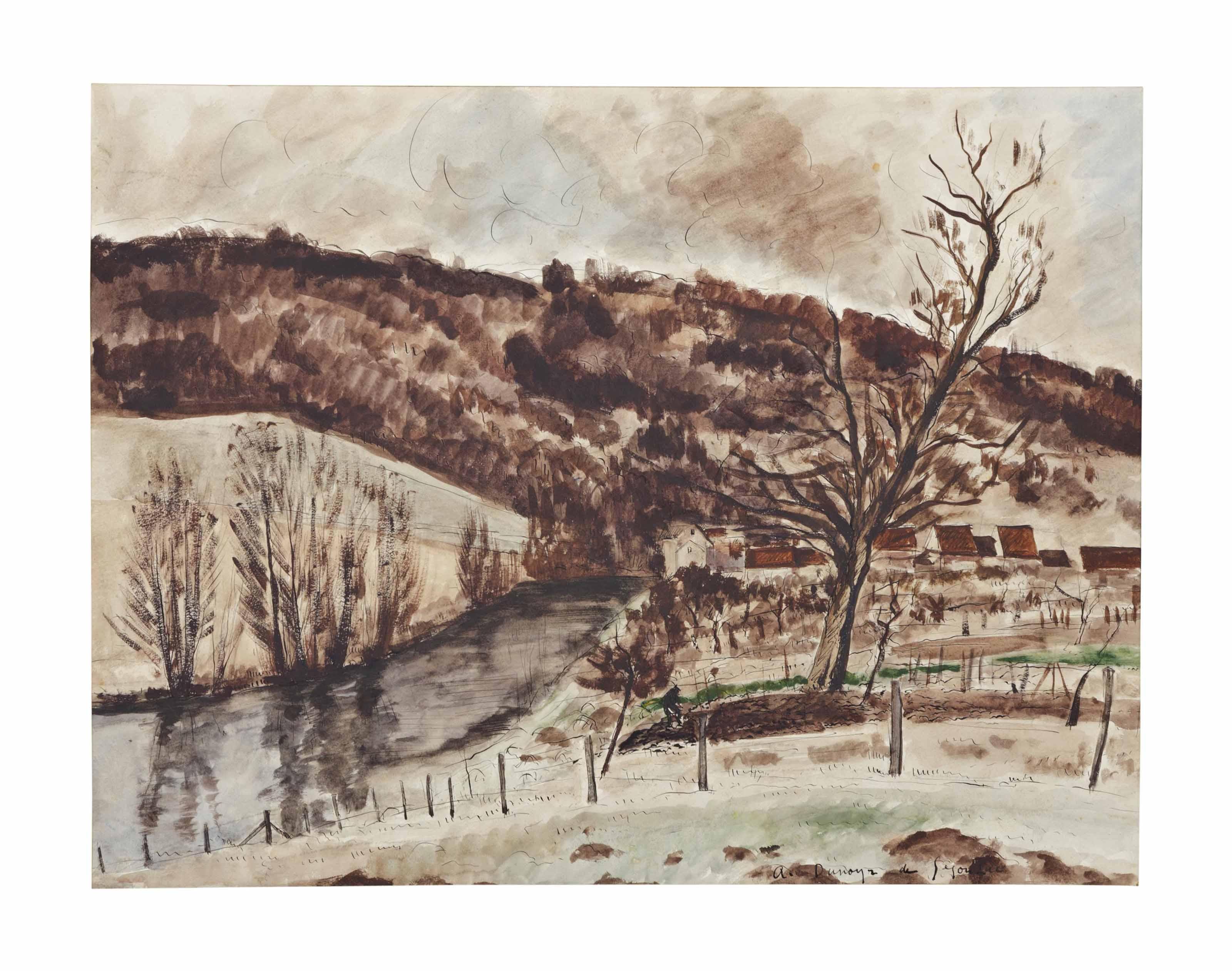 André Dunoyer De Segonzac - Le Morin à Serbonnes