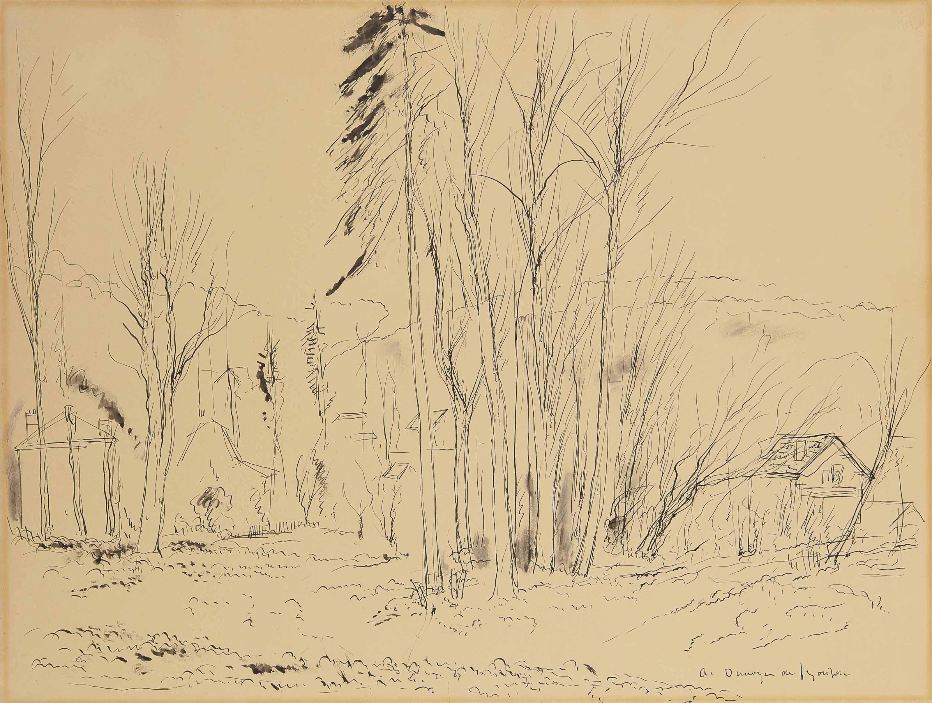 André Dunoyer De Segonzac - Les arbres