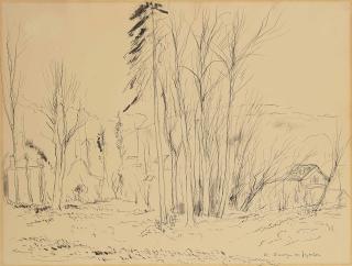 André Dunoyer De Segonzac - Les arbres