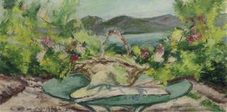 Andre Dunoyer de Segonzac - Nature Morte Avec Paysage À Saint-Tropez