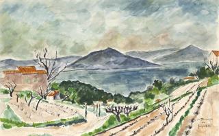 André Dunoyer De Segonzac - Paysage de St. Tropez
