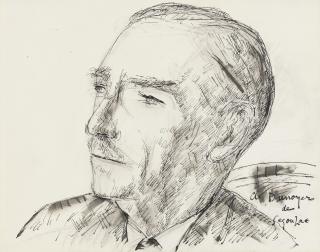 André Dunoyer De Segonzac - Portrait Du Comte D\'Avon