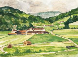 Andre Dunoyer De Segonzac - Vallée du Morin en juin: Ferme de Tigeaux