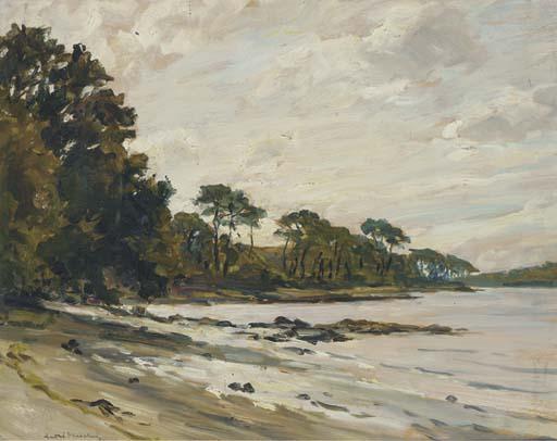 André Eugène Dauchez - On the wooded shore