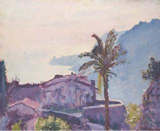Andre Georges Alfred Barbier - Paysage Méditérannéen, Cap Roquebrune