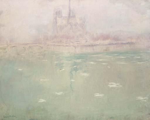 Andre Georges Alfred Barbier - Vue de Notre Dame