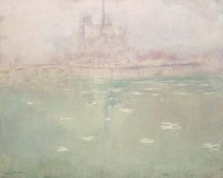 Andre Georges Alfred Barbier - Vue de Notre Dame