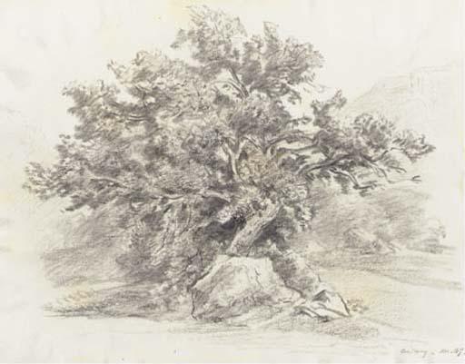 André Giroux - Un recueil contenant environ 539 dessins représentant des paysages et des personnages de Lozère, du Gard, de Vichy, de Frouville, du Var, des Hautes Alpes, de Bretagne, de Niort et ses environs, de la Suisse et de l\'Allemagne