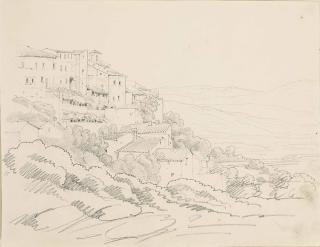 André Giroux - Un village de montagne prè  s de Rome