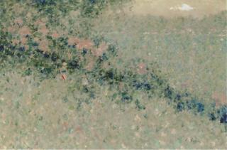 André Gisson - Femme et enfant dans la jardin