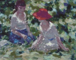 André Gisson - Leisure time in the garden