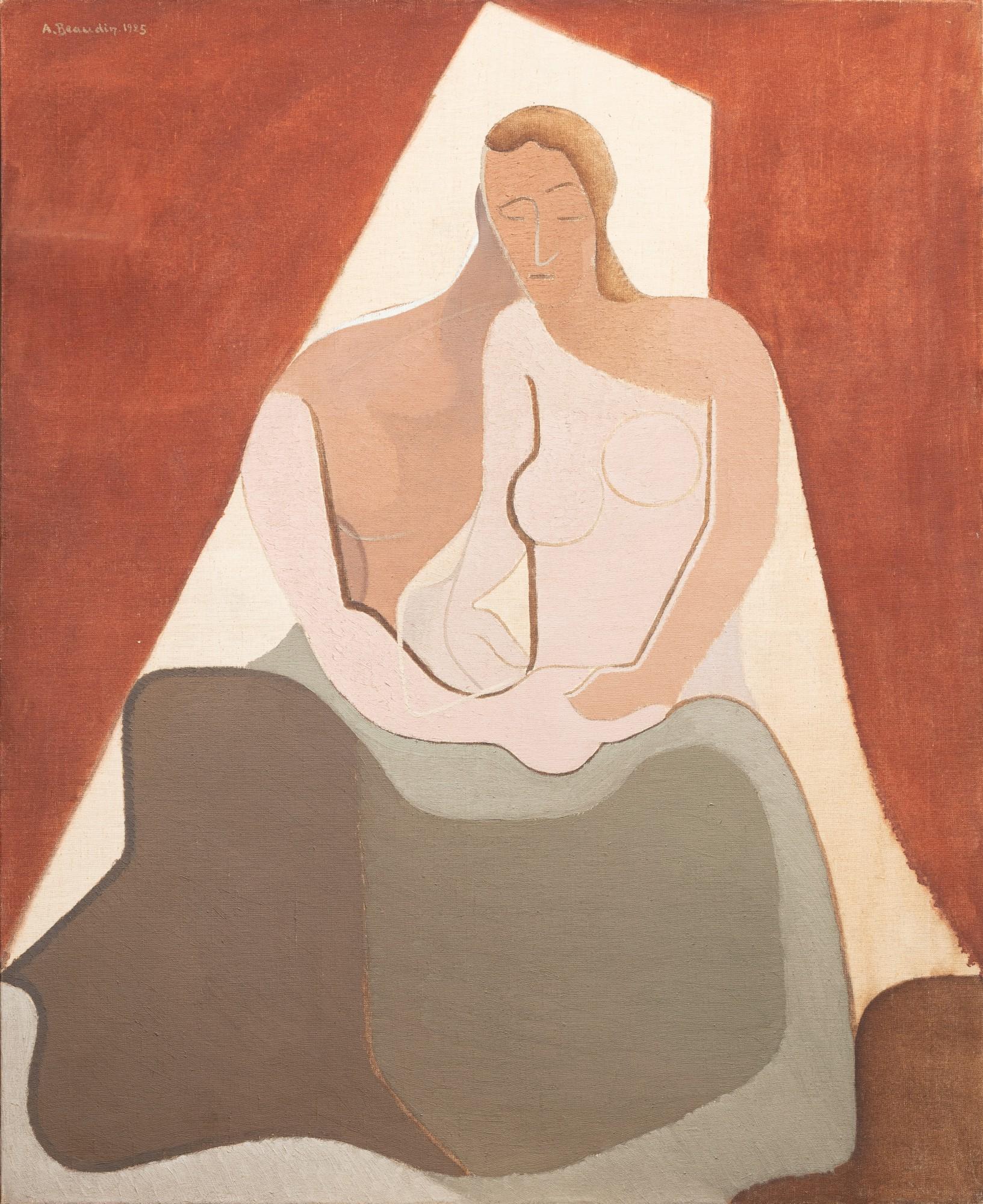 André Gustave Beaudin - Deux personnages assis