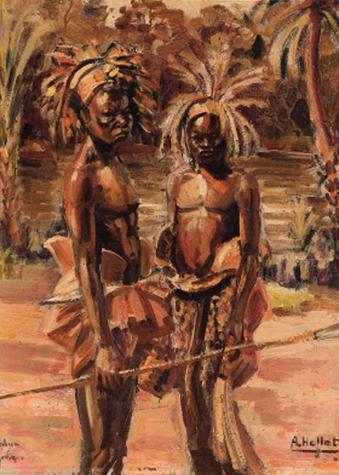 André Hallet - Babua dignitaries, Angodia - Uele River