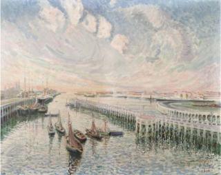 André Hallet - L\' Estacade du port d\'Ostende