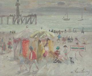 André Hambourg - Beach scene