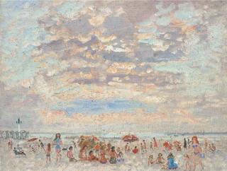 André Hambourg - Beau Temps, Marée Basse À Trouville