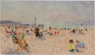 André Hambourg - Beau temps sur la plage